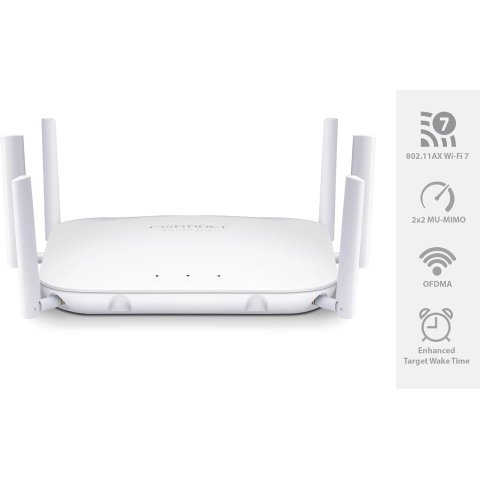 Punto De Acceso Interior Wifi 7 Fortiap 243k Tribanda 1x10gb 1xrs-232 1xusb-a 6 Antenas 