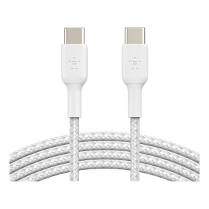 Cable Trenzado Belkin Cab004bt1mwh2pk Boost Charge Usb-c A Usb-c 1m Pack 2 Color Blanco
