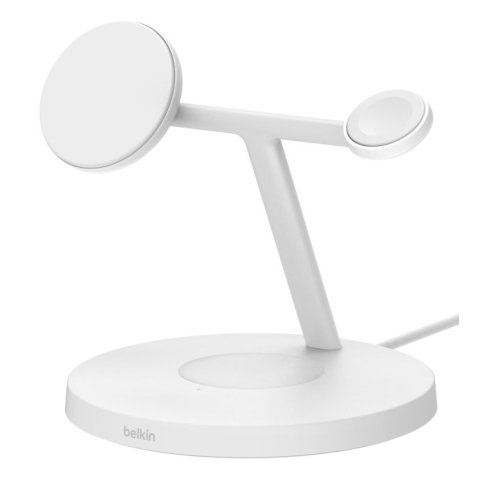 Base De Carga Belkin Wiz032kqwh Apple Watch, Iphone Magsafe 15w & Airpods Color Blanco