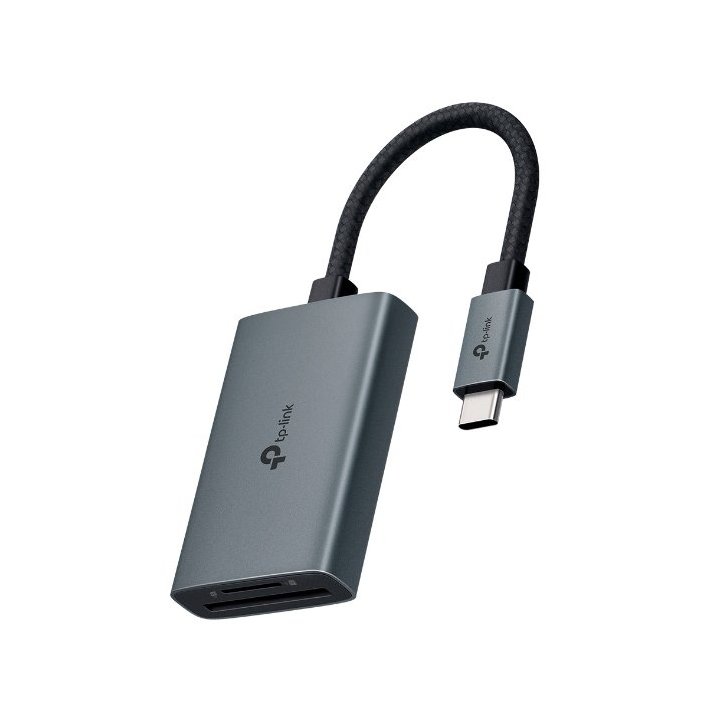 Card Reader Externo Usb-c Tplink Ua440c 1xsd 1xmicrosd 4.0 Carcasa De Aluminio