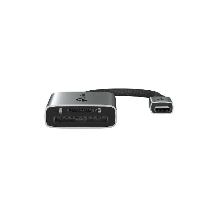 Card Reader Externo Usb-c Tplink Ua440c 1xsd 1xmicrosd 4.0 Carcasa De Aluminio