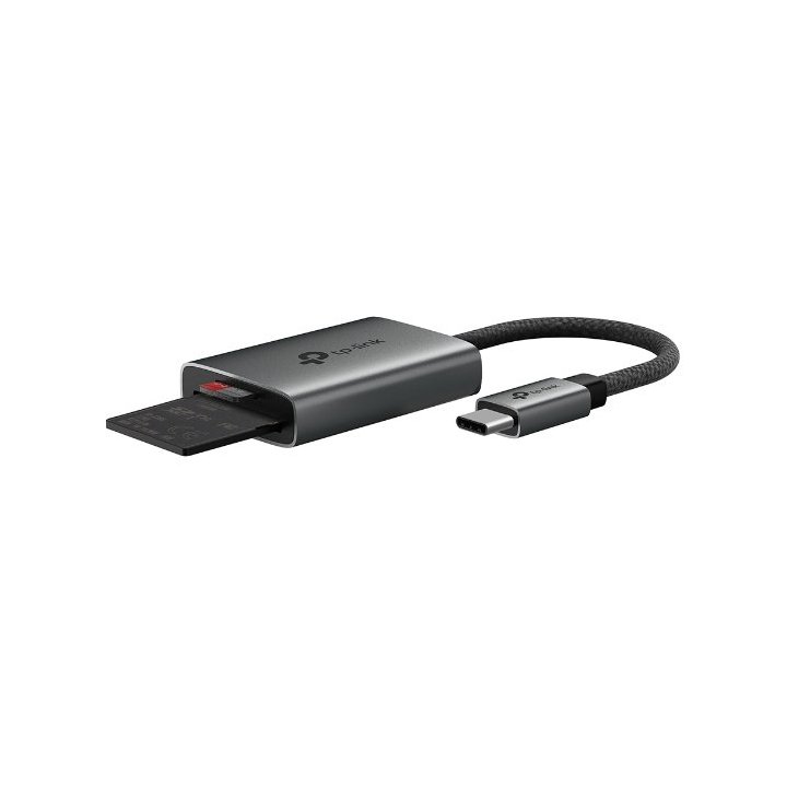 Card Reader Externo Usb-c Tplink Ua440c 1xsd 1xmicrosd 4.0 Carcasa De Aluminio