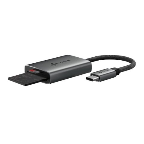 Card Reader Externo Usb-c Tplink Ua440c 1xsd 1xmicrosd 4.0 Carcasa De Aluminio