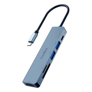 Docking Usb-c Coolbox Minidock C61 A 1xhdmi 4k 30hz  1xusb-c Pd 100w 2xusb-a 1xsd 1xmicrosd