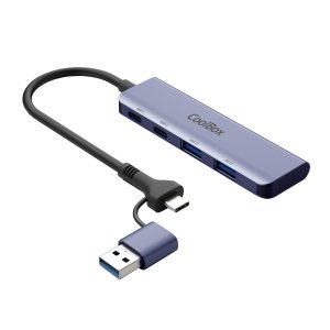 Hub Usb-c Coolbox Hub Lite 2xusb-c 2xusb-a Con Adaptador Usb-a 2