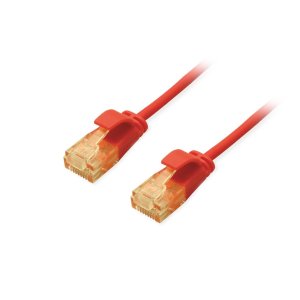 Latiguillo Slimflex U utp Categoria 6a Libre Halogenos 0.15m Color Rojo Equip 626200
 2