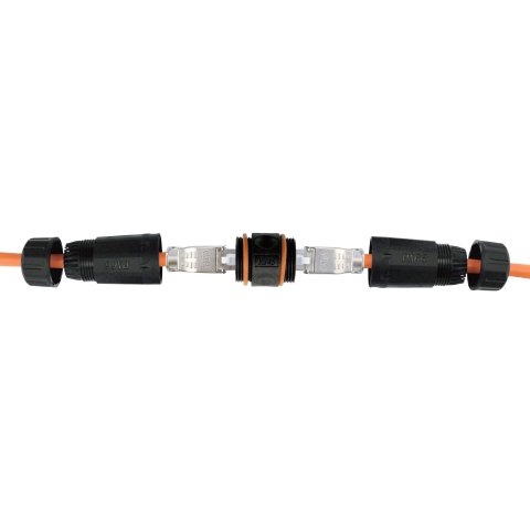 Adaptador Rj45 Cat.6 Hembra Hembra Exteriores Ip68 221162