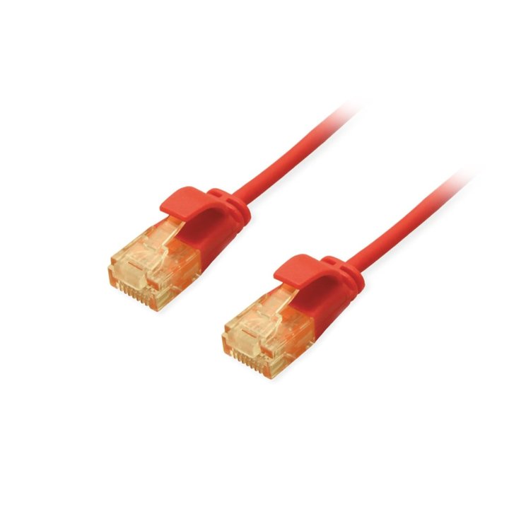 Latiguillo Slimflex U utp Categoria 6a Libre Halogenos 1.5m Color Rojo Equip 626200
