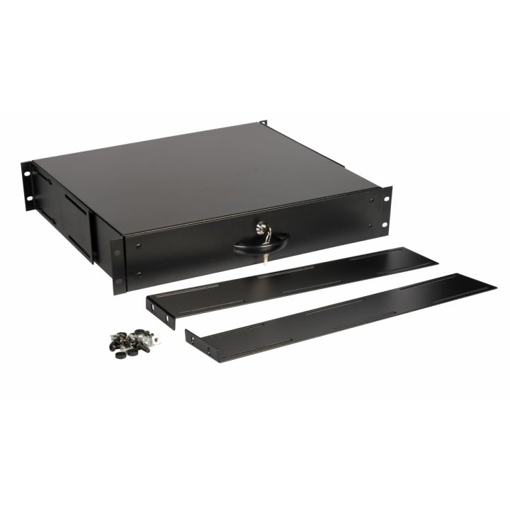 Cajon Para Rack 19" Equip Ezd-2-b 2u Color Negro
