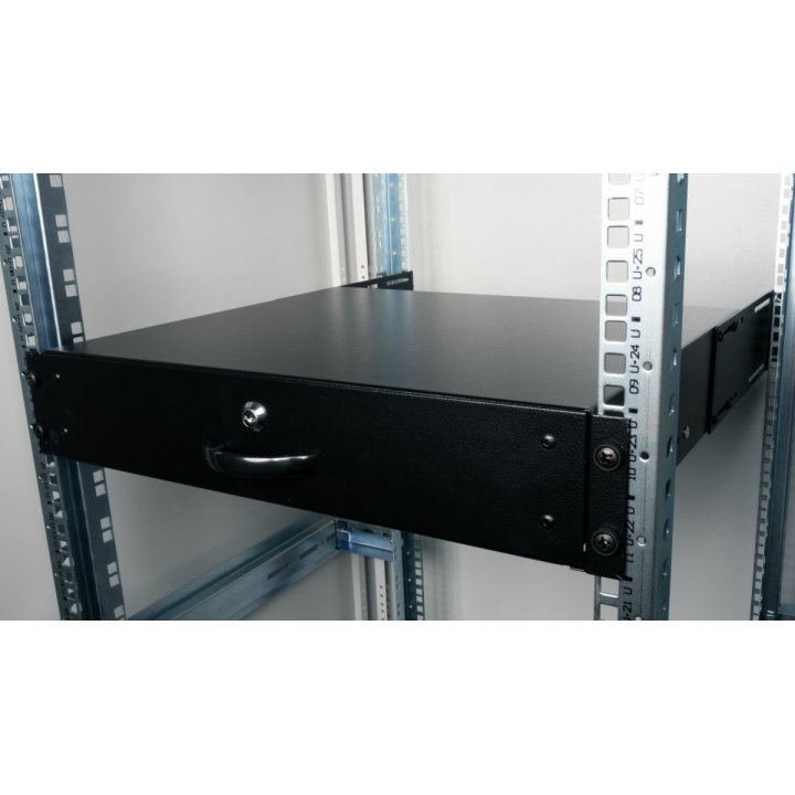 Cajon Para Rack 19" Equip Ezd-2-b 2u Color Negro
