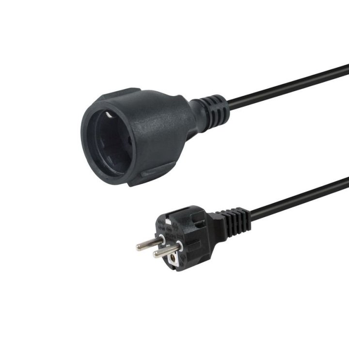 Cable Alimentacion Shuko Macho A Schuko Hembra Cee 7 3 1.8m 112180