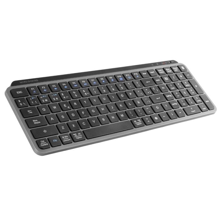 Teclado Mars Gaming Mksilenkeyses Wireless Bt + 2.4 Bateria 200h Copilot Perfil Bajo Negro
