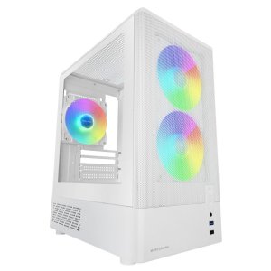 Caja Microatx Mars Gaming Mconyxw Blanca Lateral Cristal...