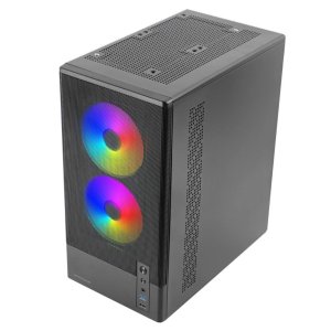 Caja Microatx Mars Gaming Mconyx Negra Lateral Cristal... 2