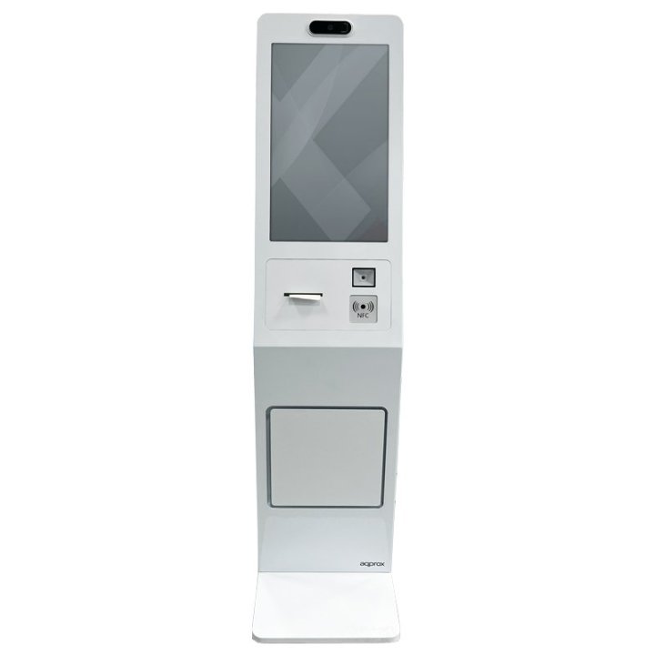 Tpv Kiosko Approx Appkiosk01 21.5" Fhd Tactil Intel Celeron J6412 8gb 128gb Webcam Impresora Lector 2d Nfc Soporte Para Tp