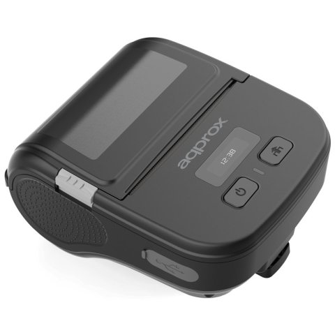 Impresora De Etiquetas Approx Apppos80portable Bateria 6h Usb-c Bt 203dpi Corte Manual 80mm Negro