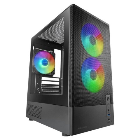 (km0) Caja Microatx Mars Gaming Mconyx Negra Lateral Cristal Frontal Mesh Gpu 292mm Sin Ventiladores Cash30