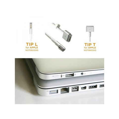 Cargador De Pared Especifico Para Apple Approx 45 60 85w Type L Conexion Adicional Usb 5v 2.1a