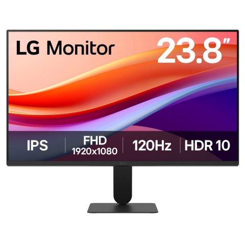 Monitor 24" Hdmi Vga Lg24u411a-b Ips Fhd Pivotante  Color Negro