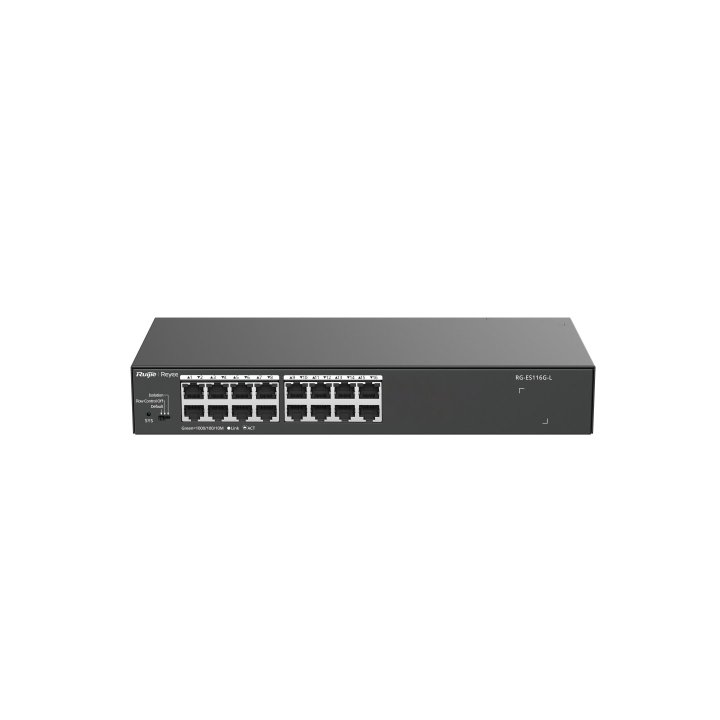 Switch No Gestionable Ruijie Rg-es116g-l 16xrj45 10 100 1000mbps Metalico Sobremesa   Rack