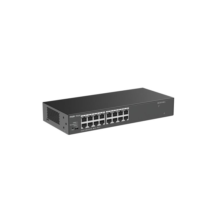 Switch No Gestionable Ruijie Rg-es116g-l 16xrj45 10 100 1000mbps Metalico Sobremesa   Rack