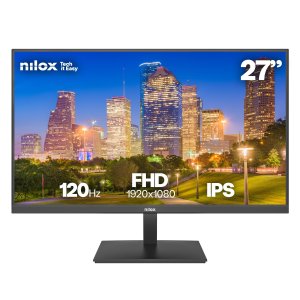Monitor 27" Dp Hdmi Nilox Nxm27fhd1204 Fhd 120hz 4ms 250cd m² Vesa 100x100
