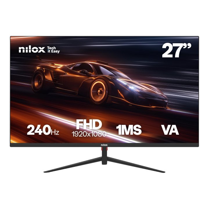 Monitor 27" Dp Hdmi Nilox Nxm27fhd2401 Fhd 240hz 1ms 250cd m² Vesa 100x100