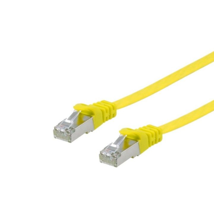 Latiguillo Plano U ftp Categoria 6a Libre Halogenos 1m Color Amarillo 607660
