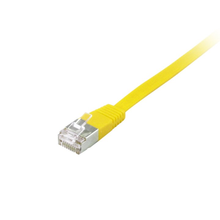 Latiguillo Plano U ftp Categoria 6a Libre Halogenos 1m Color Amarillo 607660