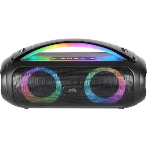 (km0) Altavoz Bluetooth Portable Mars Gaming Mspulsew Negro 50w Ultrabass Rgb Bat. 8h Bt Usb Aux Fm Microsd Cash30