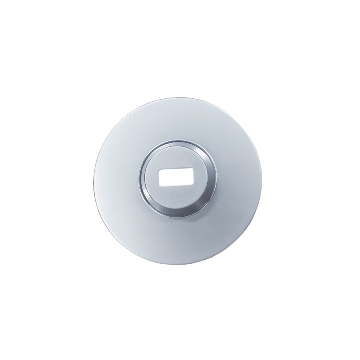 Placa De Seguridad Adhesiva 3m Conceptronic Lba02 Con Ranura Para Cable De Seguridad (3x7mm) Plata