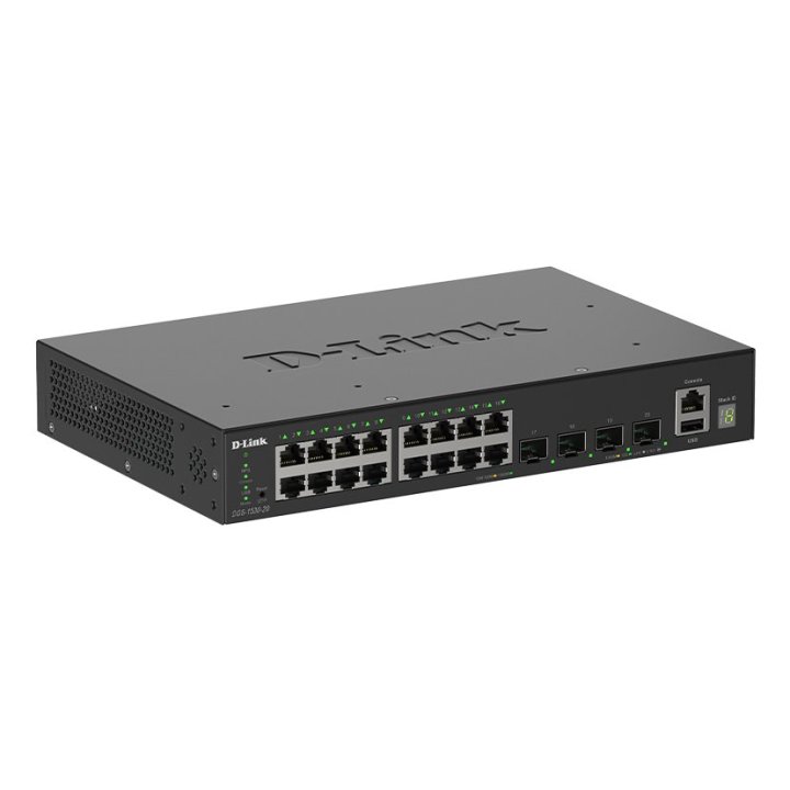 Switch Semigestionable D-link Stackable Dgs-1530-20 e 16p Giga + 4p 10g Sfp+