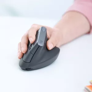 Mouse Logitech Wireless Ergo Mx Vertical Advanced Ergonomical Mouse Graphite 910-005448 2