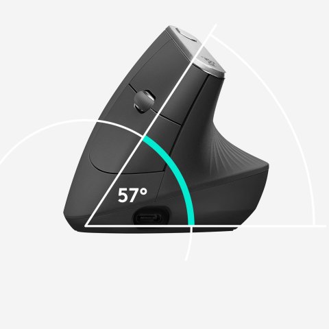 Mouse Logitech Wireless Ergo Mx Vertical Advanced Ergonomical Mouse Graphite 910-005448      