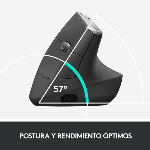 Mouse Logitech Wireless Ergo Mx Vertical Advanced Ergonomical Mouse Graphite 910-005448      