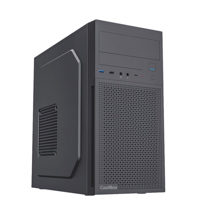 Caja Micro Atx Coolbox M680 Gpu Max 295mm 1x5.25 2x3.5 3x2.5 F.a Basic 500w Color Negro