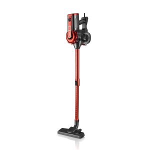 Aspirador Escoba Haeger Venus 600 Con Cable 5m 600w 0.6l Filtro Ciclonico Acero Inox Color Rojo