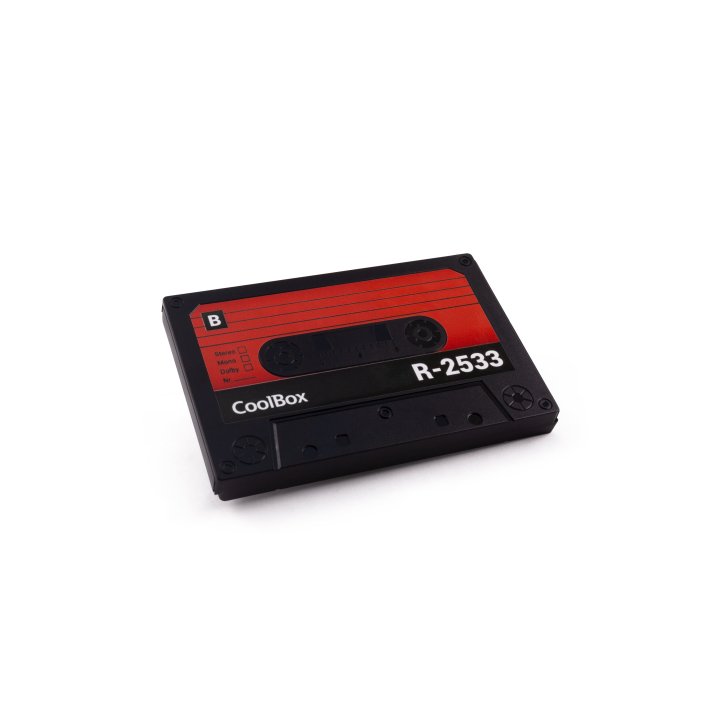 Caja Externa 2.5" Usb 3.0 Coolbox Retro 2533-r Para Hd Hasta 9,5mm Sata Usb 3.0 Negro rojo