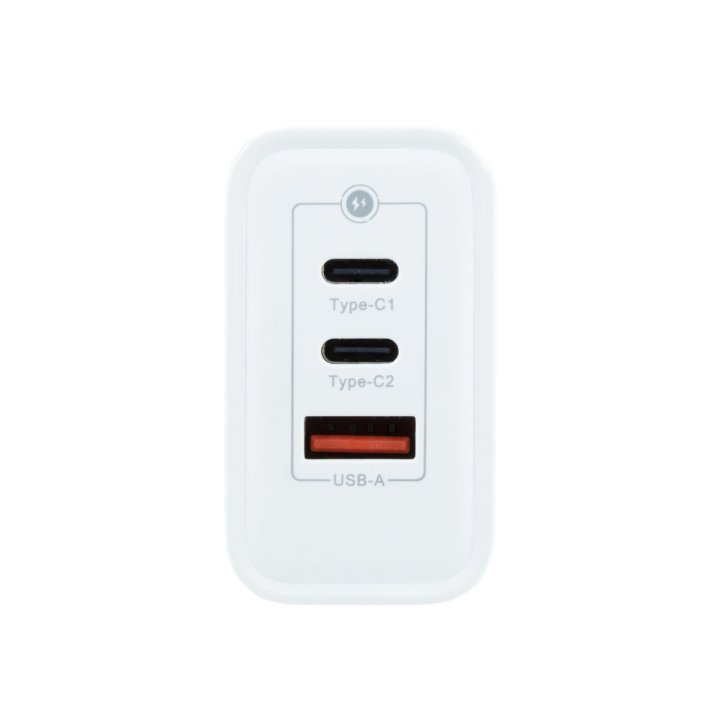 Cargador Usb Gan Coolbox 65w 2xusb-c 1xusb-a Color Blanco