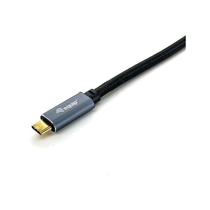 Cable Usb-c A Usb-c 3.2 Gen2 3m Equip 128359 Transferencia 10g 5a  4k 100w Color Negro