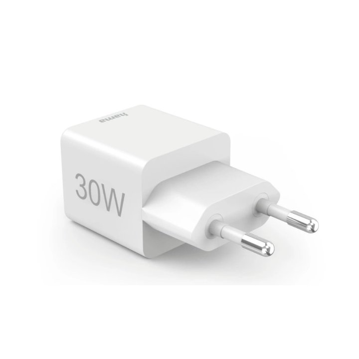 Cargador Usb Gan Hama 00201992 30w 1xusb-c Pd 1xusb-a Color Blanco