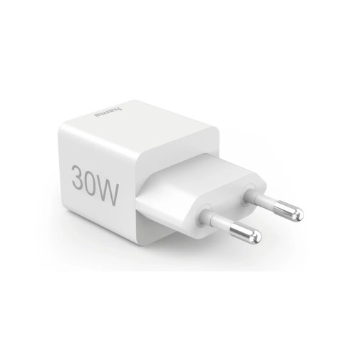 Cargador Usb Gan Hama 00201992 30w 1xusb-c Pd 1xusb-a Color Blanco
