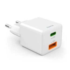 Cargador Usb Gan Hama 00201991 20w 1xusb-c Pd 1xusb-a Color Blanco 2