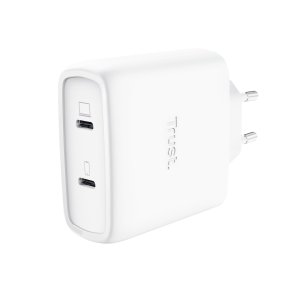 Cargador Usb Gan Trust Maxo 65w 2xusb-c Incluye Cable Usb-c 2m Color Blanco