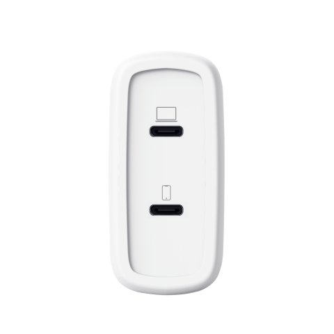 Cargador Usb Gan Trust Maxo 65w 2xusb-c Incluye Cable Usb-c 2m Color Blanco