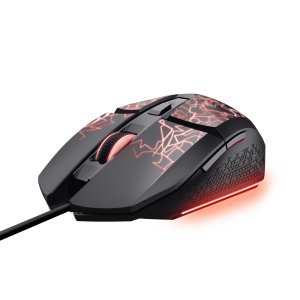 Mouse Trust Gxt 113 Felox Usb 2.0 6400 Dpi Ajustable 6 Botones Iluminacion Led Color Negro 2