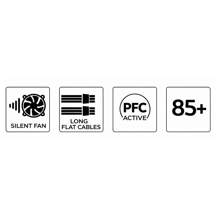 Fuente De Alimentacion Atx 550w Coolbox  Coo-fapw3-550 Powerline3 Eficiencia 85%