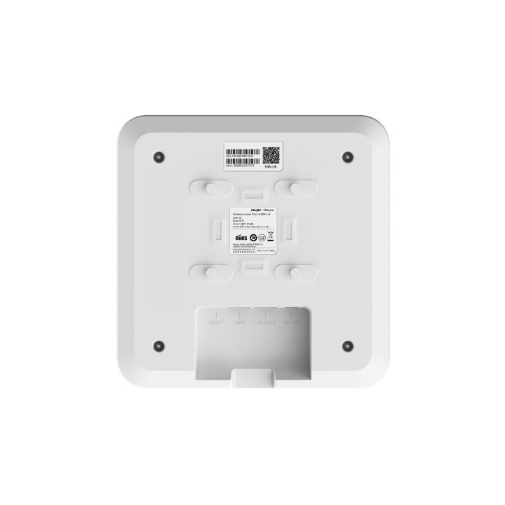 Punto De Acceso Interior Wifi 6 Ruijie Rg-rap2260(e) Ax3200 3202mbps 1x2.5gb 1xgb Poe+ Montaje Techo