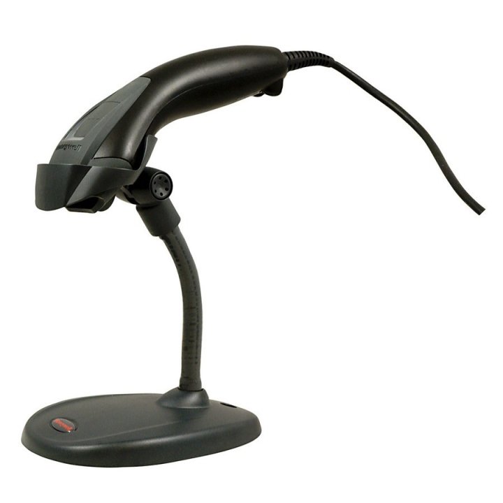 Scanner Codigo De Barras Usb Honywell Ms-1200un Lector 1d Cable Usb Y Base Color Negro