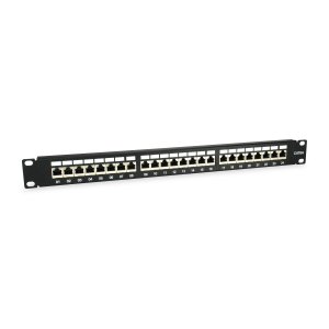 Patch Panel 24 Puertos Categoria 6a 1u Color Negro 326625